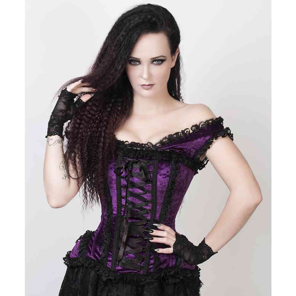 Attitude Corsets - Victorian Inspired Overbust corset - Purple